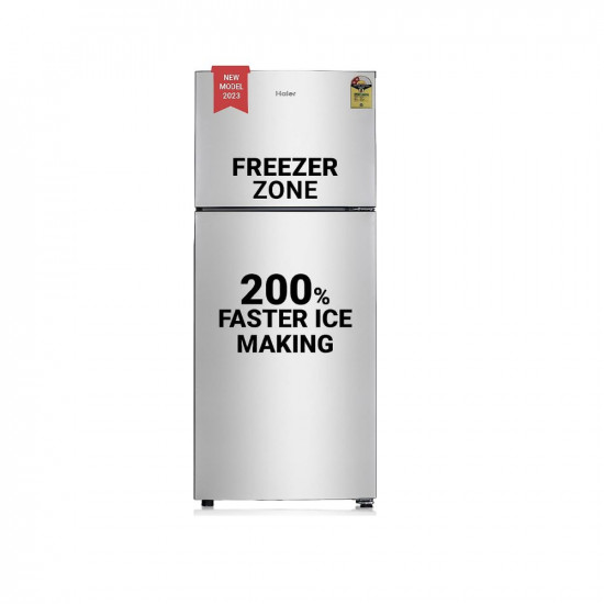 Haier 240L 2 Star Frost Free Double Door Top Mount Refrigerator HEF 252EGS P