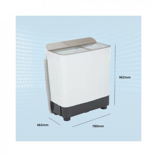 Haier 7 Kg 5 Star Voltex Pulsator Semi-Automatic Top Load Washing Machine (2023 Model, HTW70-178N, Champagne gold)