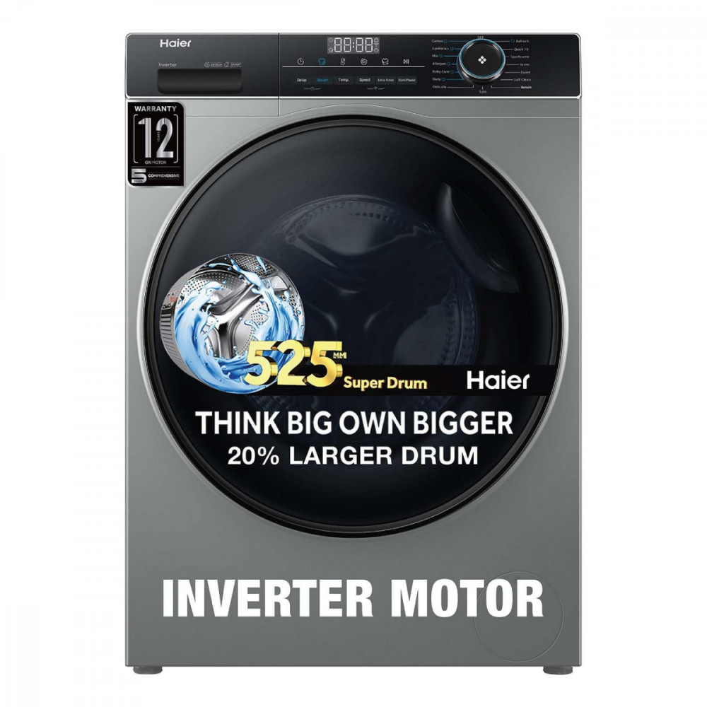 Haier 8 Kg 5 Star Inverter Direct Motion Motor Fully Automatic Front ...
