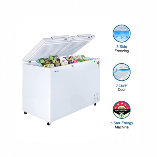 Haier HFC 500DM5 5 star rating double door hard top model