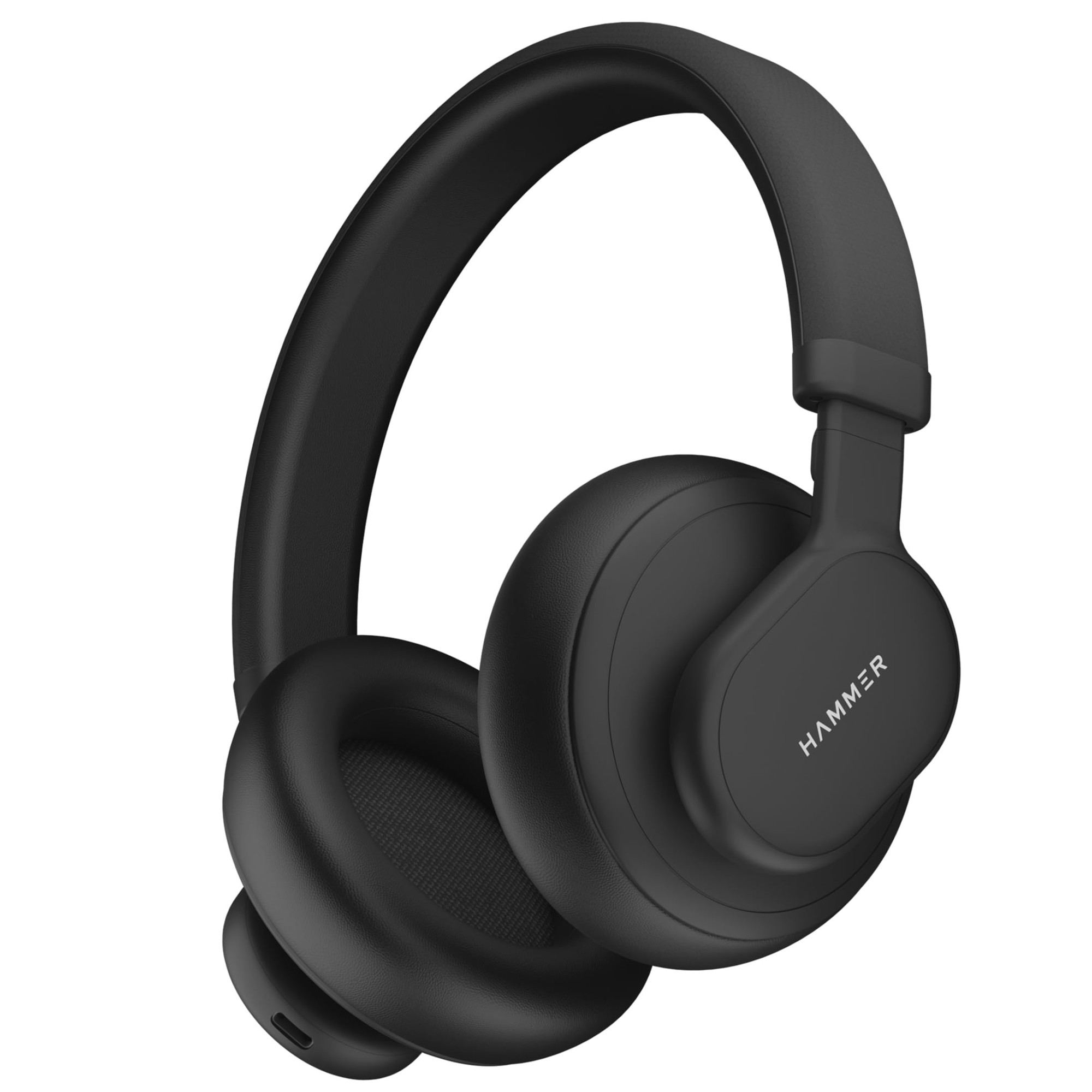 HAMMER Bash Max Over The Ear Wireless Bluetooth Headphones with Mic Touch Control Deep Bass Upto 40 Hours Playtime Bluetooth 53 WorkoutTravel Black