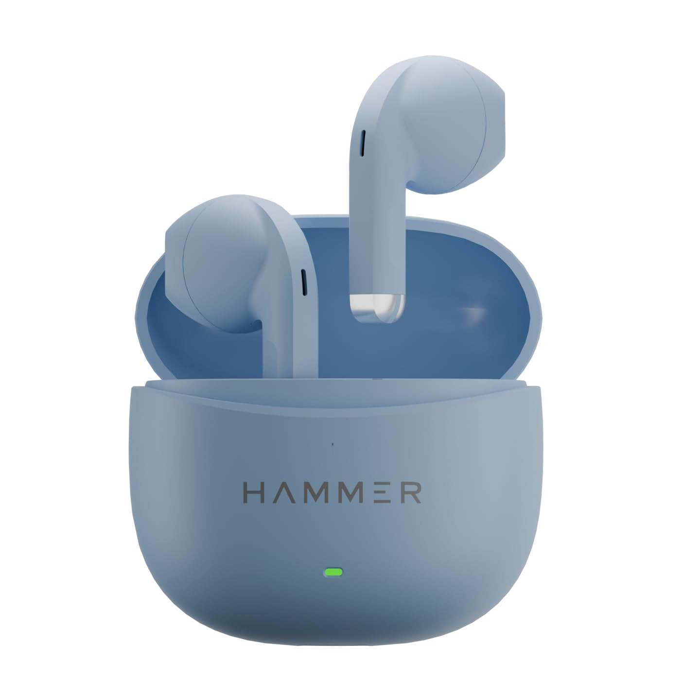 HAMMER New Launch Ultra Pods TWS Wireless Bluetooth Ear buds Inbuilt Mic 100H Standby Time Earbuds with 30H Playtime USB Type-C13mm Dynamic Drivers IPX5 Water Resistant Bluetooth EarphonesBlue