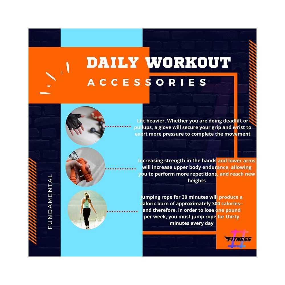 Hashtag Fitness Home Gym Set 30kg dumbles Set for Home Gym & Fitness Equipment