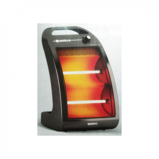 Havells Bero Quartz Heater Black 800 watt 2 Heat Settings 2 Year Product Warranty