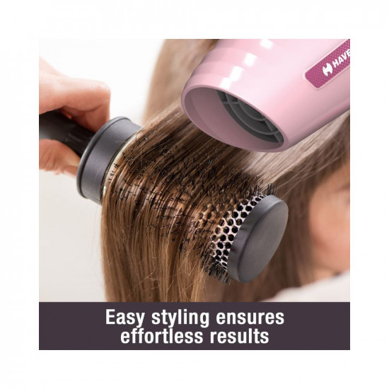 Havells HD1903 1200 Watts Powerful Hair Dryer, 2 Heat (Hot & Warm) Settings, Overheat Protection, 2 Year Guarantee (Premium Pink)
