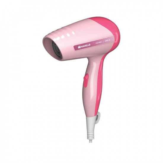 Havells HD1903 1200 Watts Powerful Hair Dryer, 2 Heat (Hot & Warm) Settings, Overheat Protection, 2 Year Guarantee (Premium Pink)