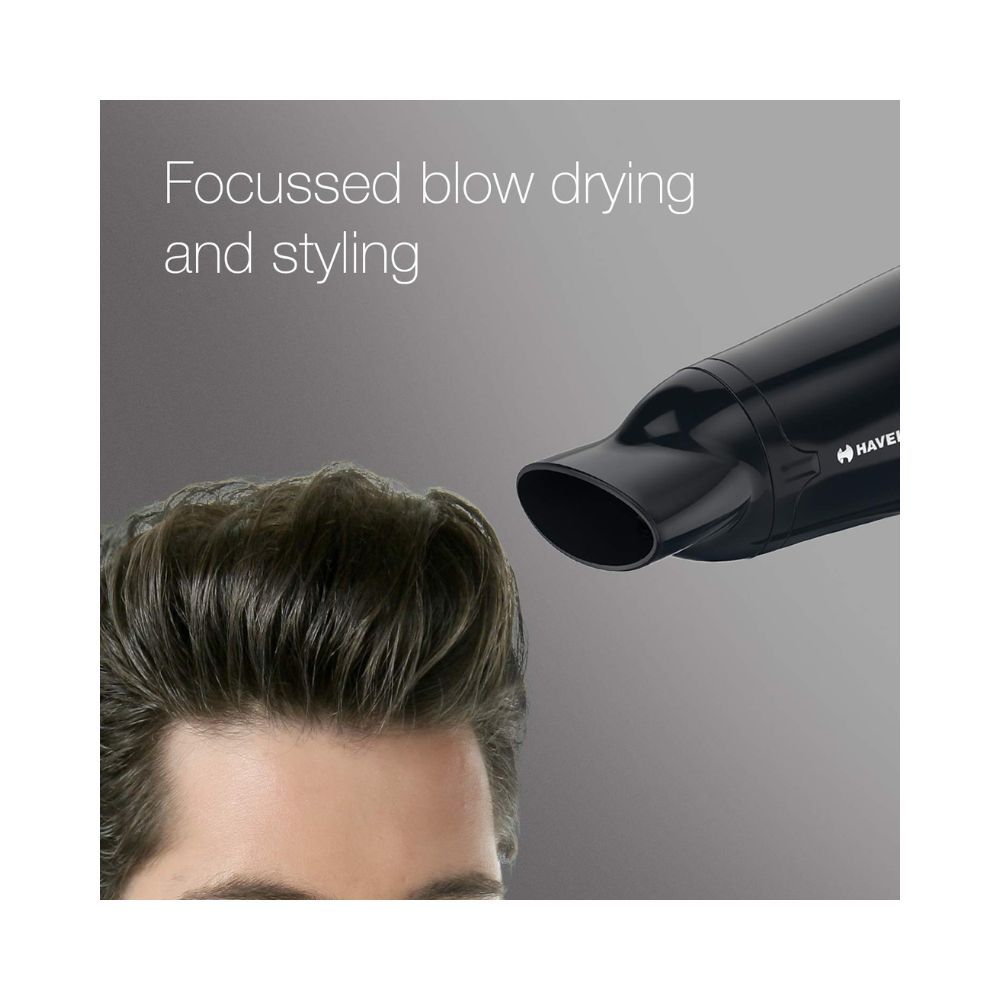 Havells HD3162 Men's 1565 Watts Powerful Hair Dryer with Thin Concentrator and Cool Shot Button