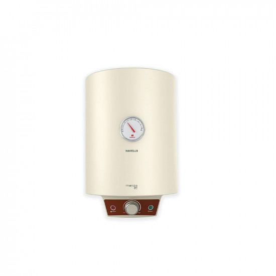 Havells Monza EC 10 L Storage Water Heater, Metallic Body, 2000 W, With Free Flexi Pipe and Free Installation, Warranty: 7 Yr on Inn. Container; 4 Yr on Heating Element; 2 Yr Compre., (Ivory)