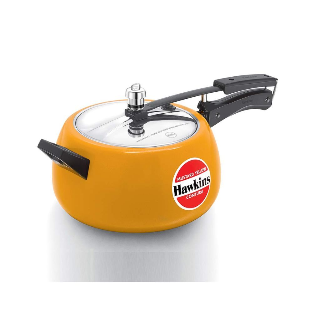 Hawkins Ceramic Coated Contura 5 L Pressure Cooker (Aluminium)