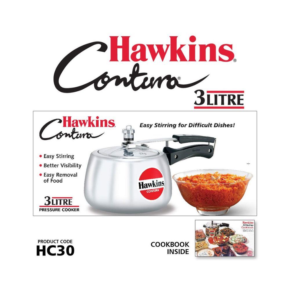 Hawkins Contura 3 L Pressure Cooker (Aluminium)