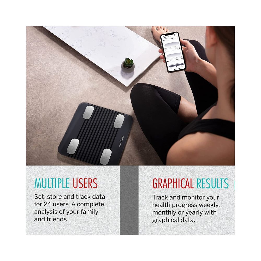 HealthSense Bluetooth BMI Weight Machine for Body Weight