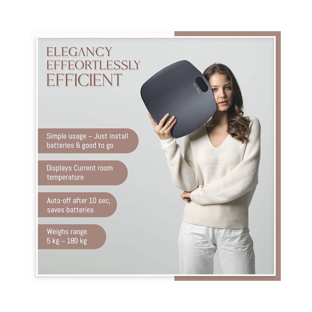 HealthSense Weight Machine for Body Weight, Digital Weighing Scale