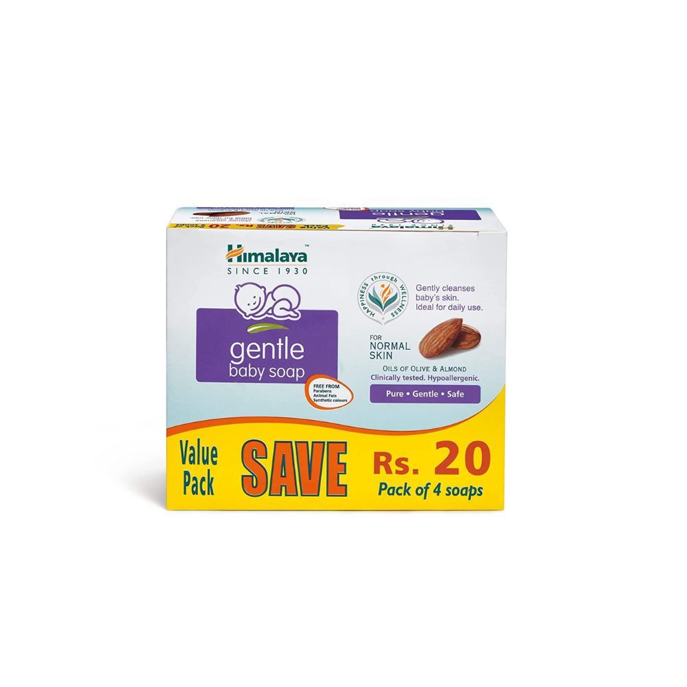 Himalaya Gentle Baby Soap Value Pack, 4 * 75g