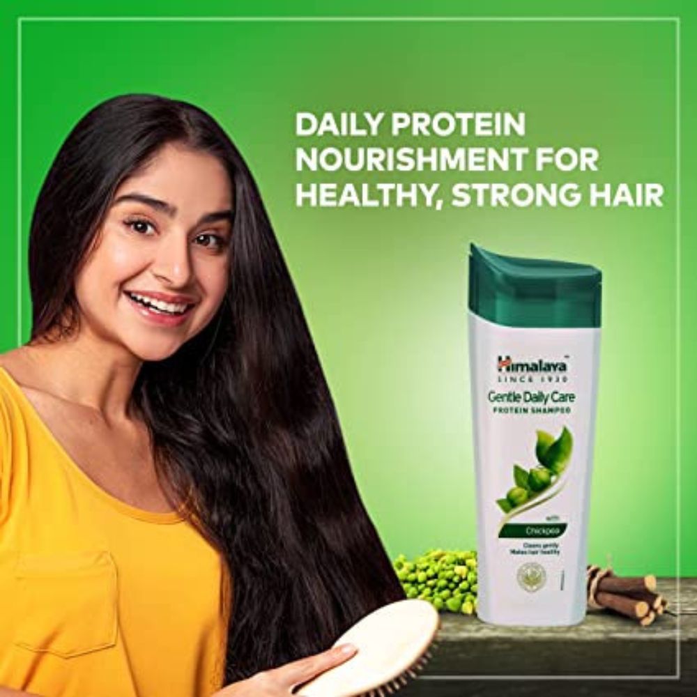 Himalaya Gentle Daily Care Protein Shampoo | Nourishes Hair & Promotes Hair Growth | Mild Daily Use | Enriched with Chickpea, Licorice & Amla | For Women & Men | 700ml