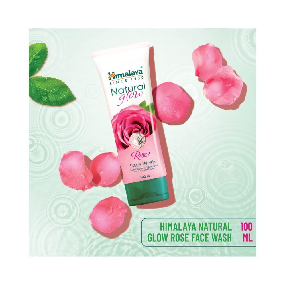 Himalaya Natural Glow Rose Face Wash, 100ML INDIA
