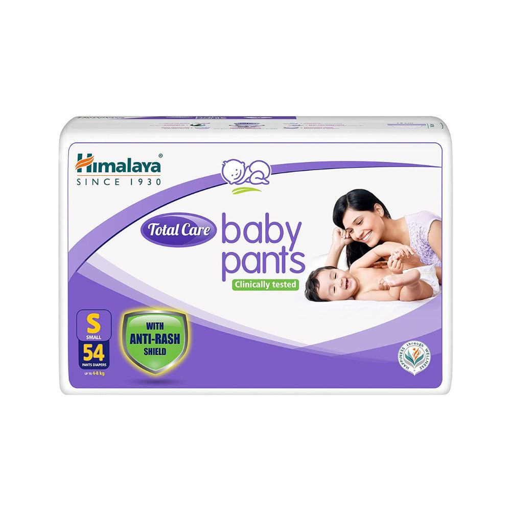 Himalaya Total Care Baby Pants Diapers, Small, 54 Count