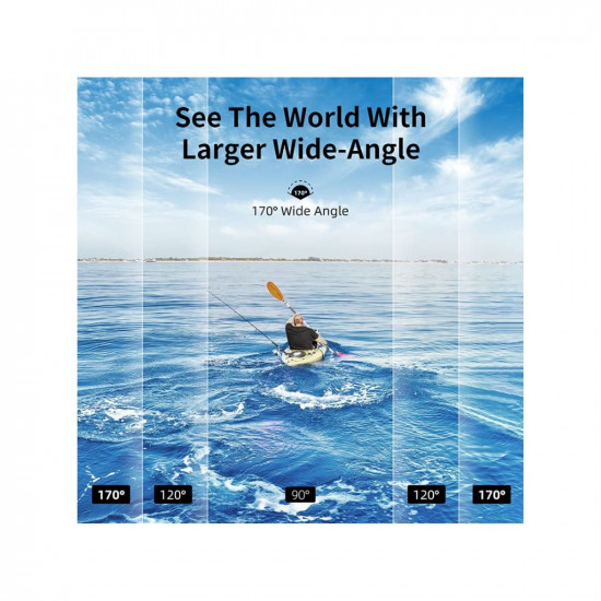 HINISO 5K Action Camera 24M Touchscreen WiFi Waterproof Camera with Dual Screen, EIS, IMX386 Sensor, Remote Control, 131 Feet Underwater Camera with External Mic & 3 Battery (AT-S81TR)