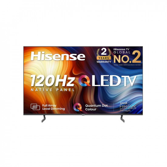 Hisense 139 cm 55 inches 4K Ultra HD Smart IPS QLED TV 55U7H Black