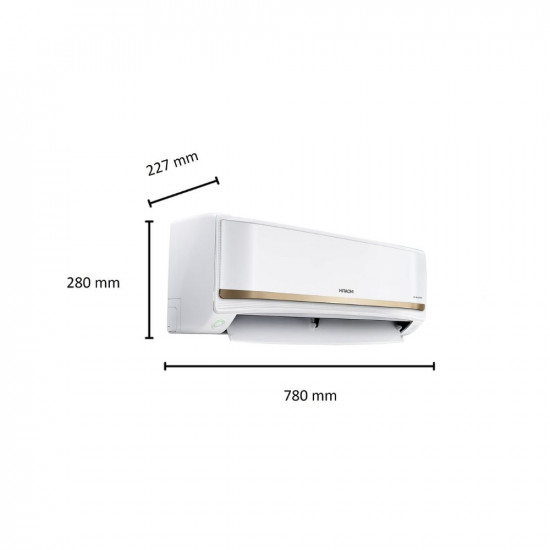 Hitachi 1 Ton 3 Star ice Clean Xpandable Plus Inverter Split AC (100% Copper, Dust Filter, 2023 Model, iZen 3400FXL, R32-RAS.G312PCAISF, Dual Gold)