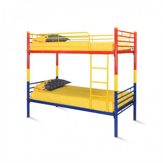 @home By Nilkamal Nemo Single Size Metal Bunk Bed (Multicolor) | 1 Year Warranty