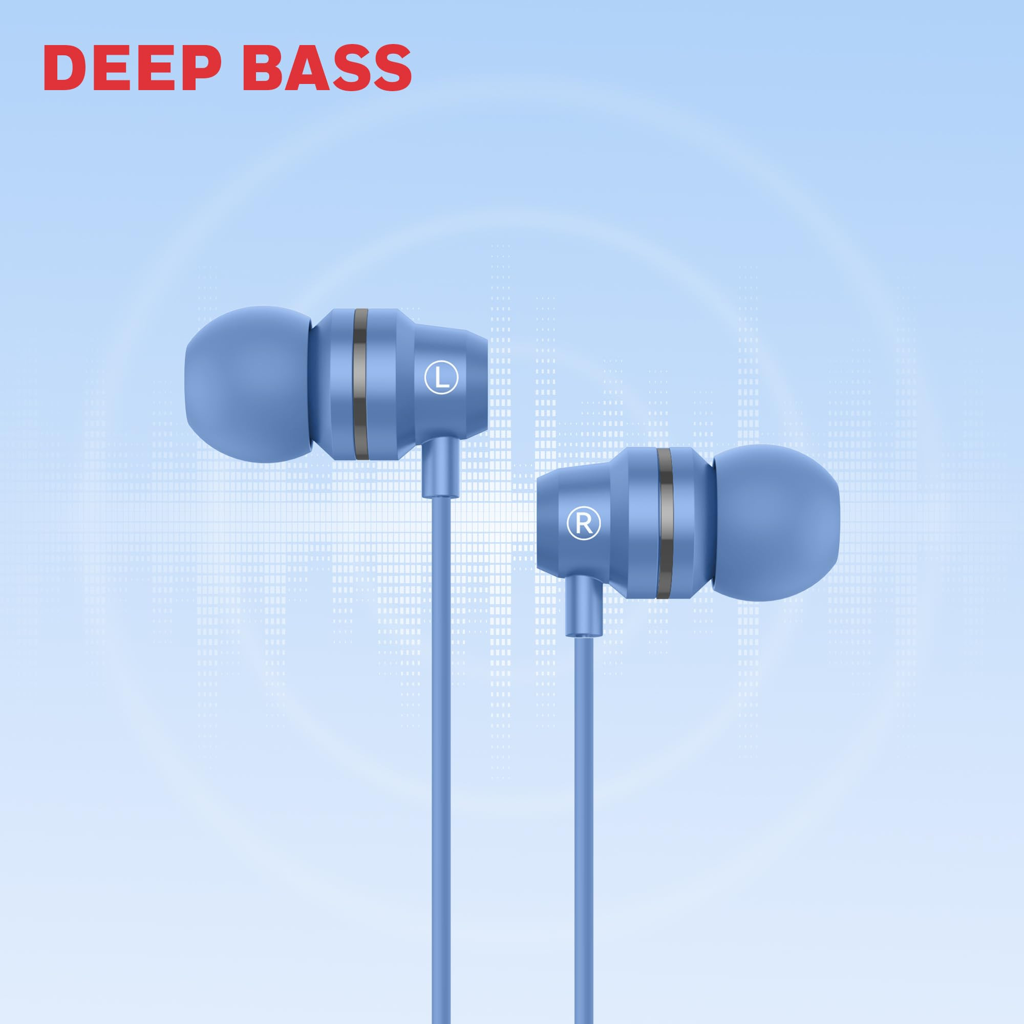 Honeywell Suono P60 Wired Earphones with Built in Mic 10mm2 Drivers Passive Noise Cancellation Deep Bass  Clear Sound Ultra HD Mic Quality Type C Compatible Voice Assistant Enabled 12 Mtr