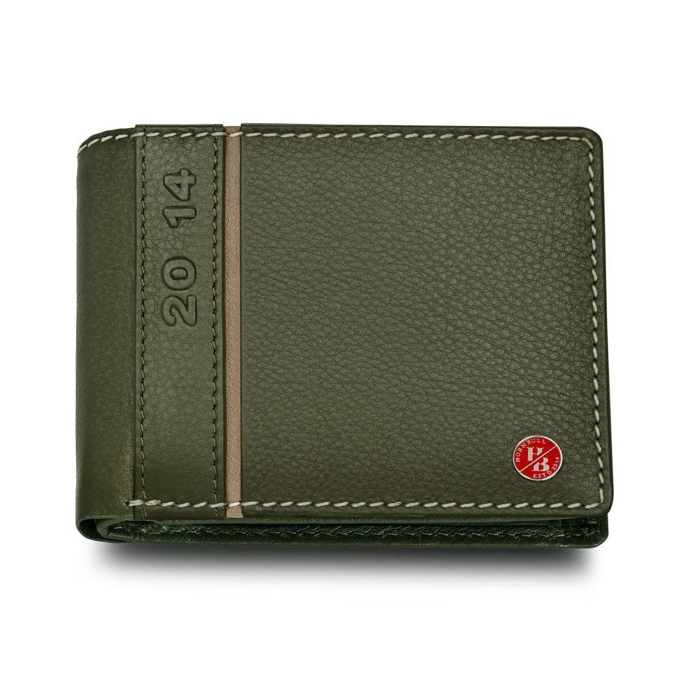 HORNBULL Austin Green RFID Blocking Leather Wallet for Men