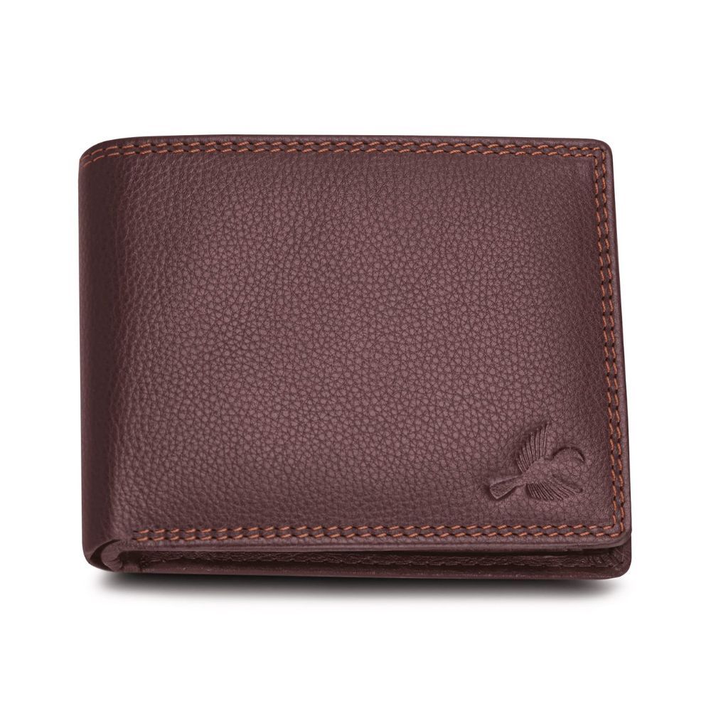 Hornbull Men's Stella Brown Genuine Leather RFID Blocking Wallet