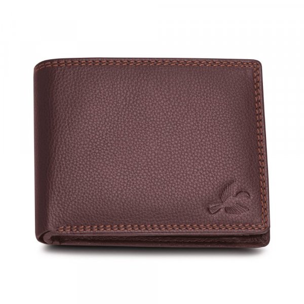 Hornbull Men&#039;s Stella Brown Genuine Leather RFID Blocking Wallet