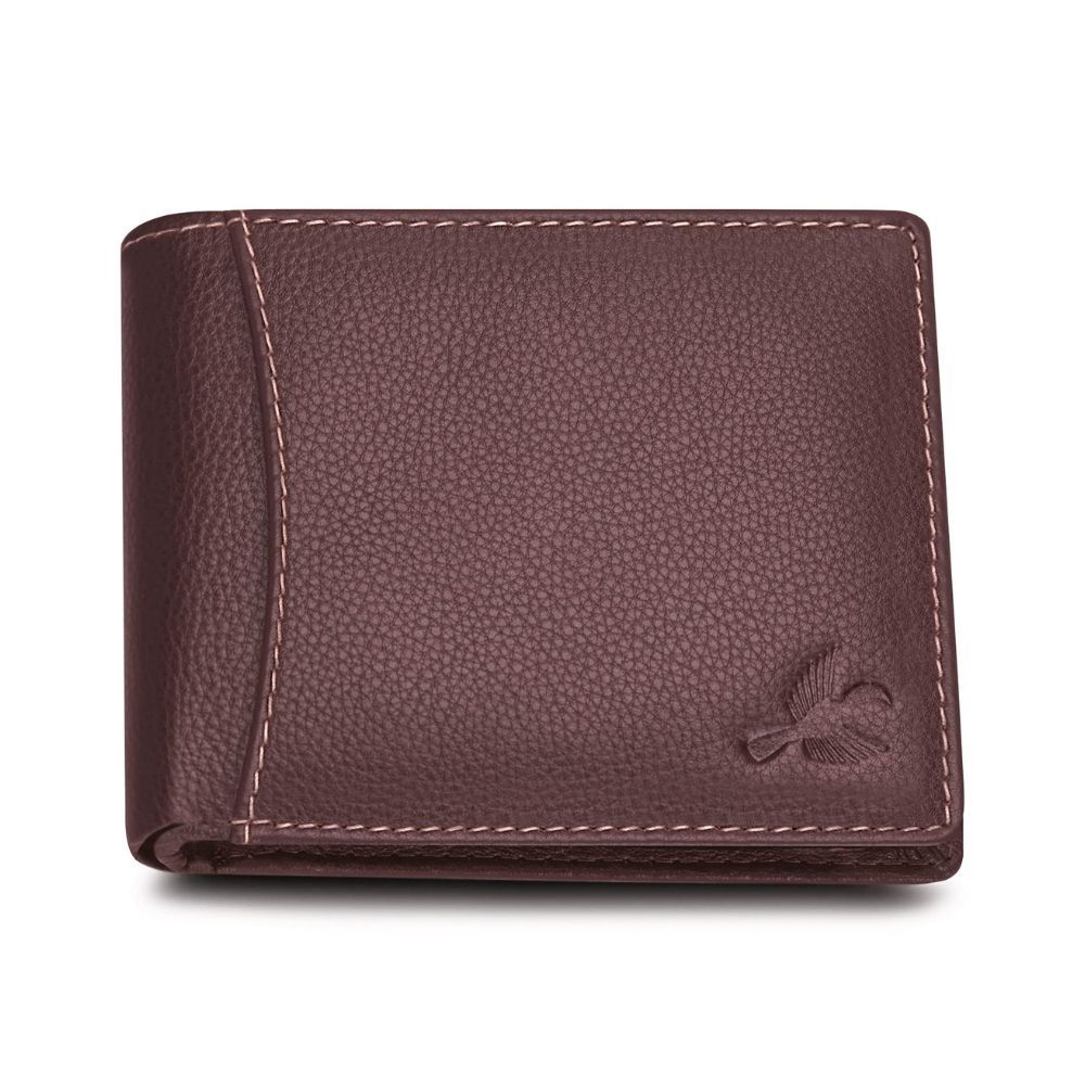 HORNBULL Themes Brown RFID Blocking Leather Wallet for Men