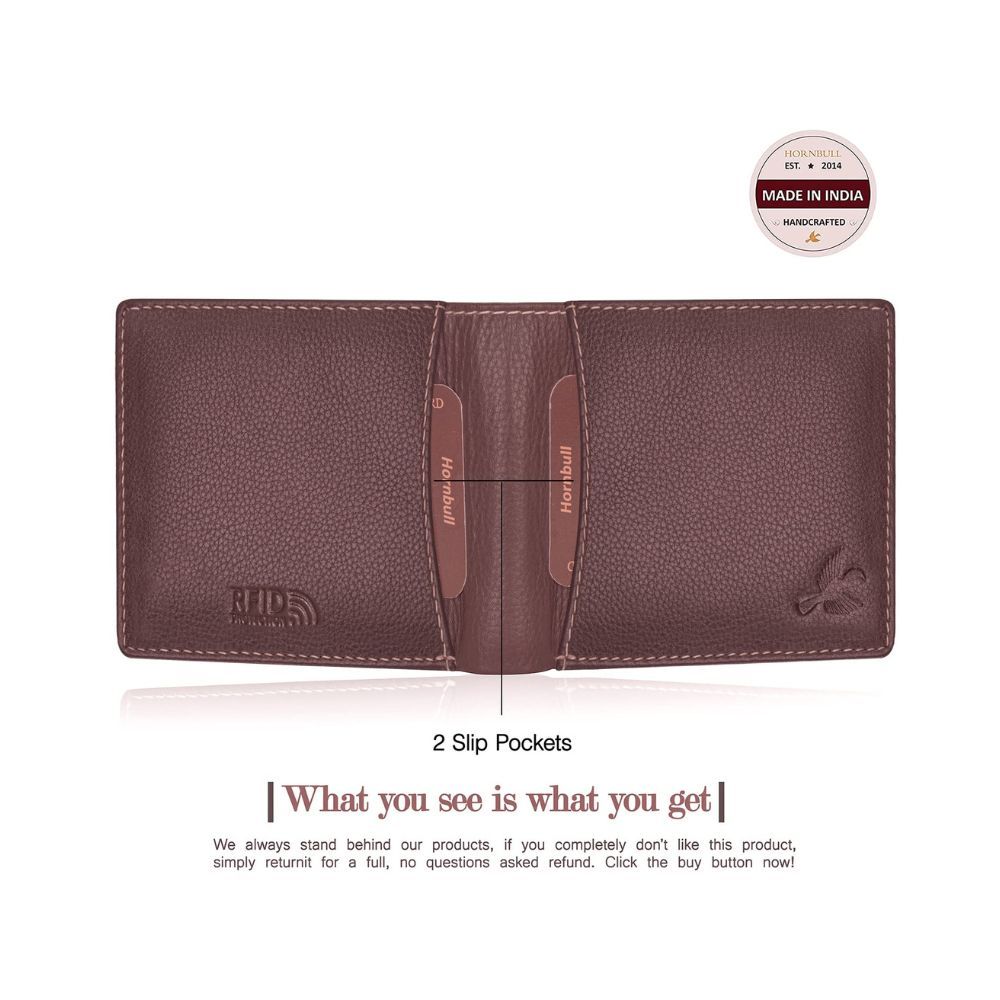 Hornbull Wallet for Men | Brown Wallet and Belt Gift Hamper for Men