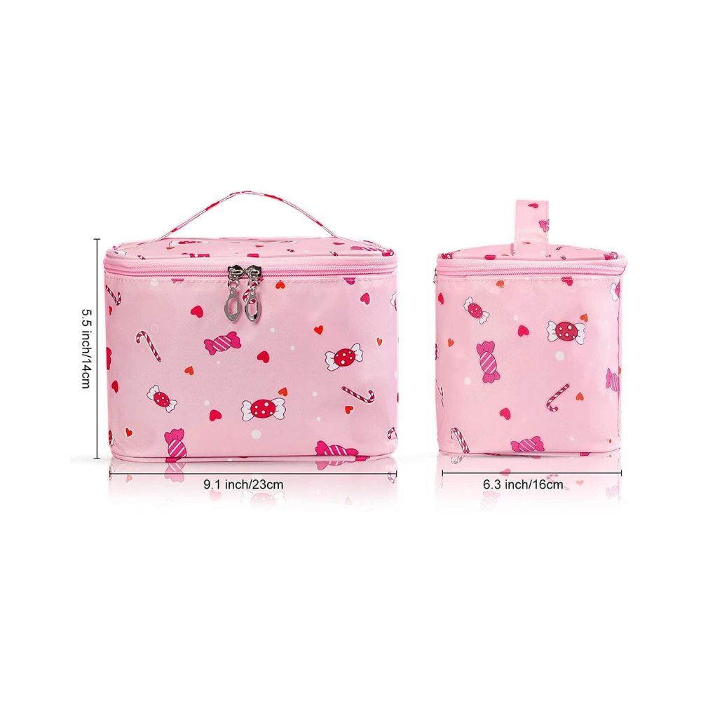 House of Quirk Travel Toiletry Bag, Portable Makeup Bags for Women Girls