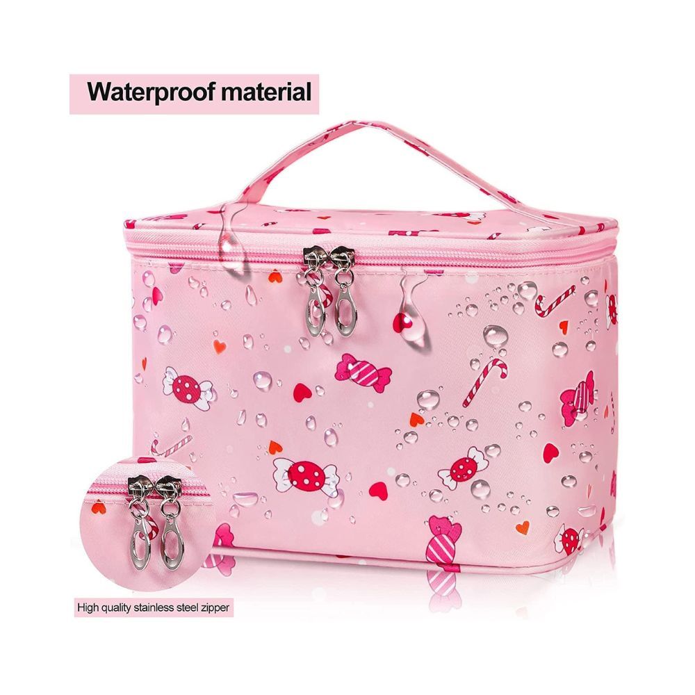 House of Quirk Travel Toiletry Bag, Portable Makeup Bags for Women Girls