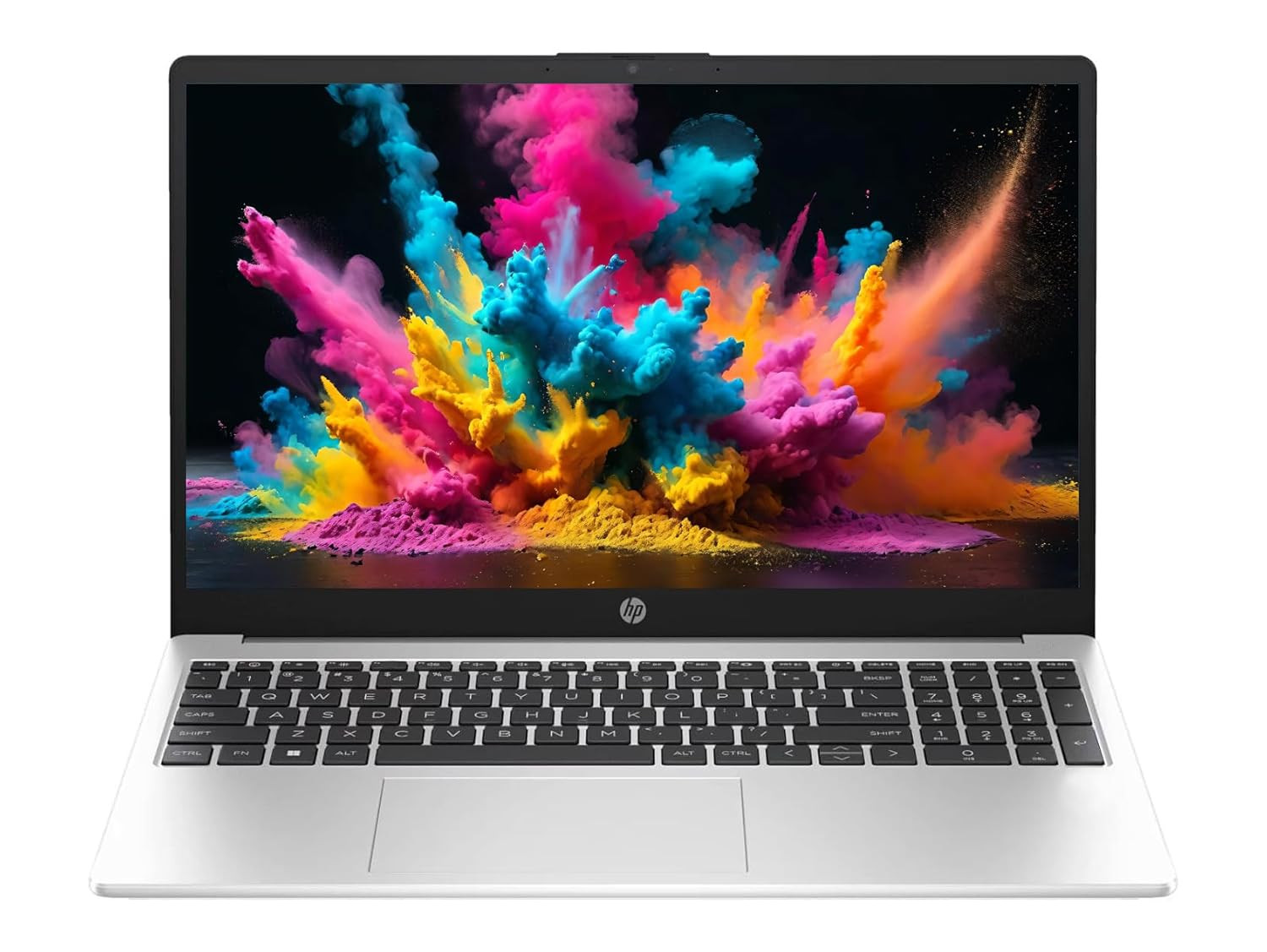 HP 15 2026 AMD Ryzen 3 Quad Core 7335U - 16 GB DDR5512 GB SSDAMD Radeon 660M GraphicsWindows 11 Home Thin and Light Business Laptop156 DisplayTurbo SilverCopilot Key15kgMS Office 2024 - Image 1