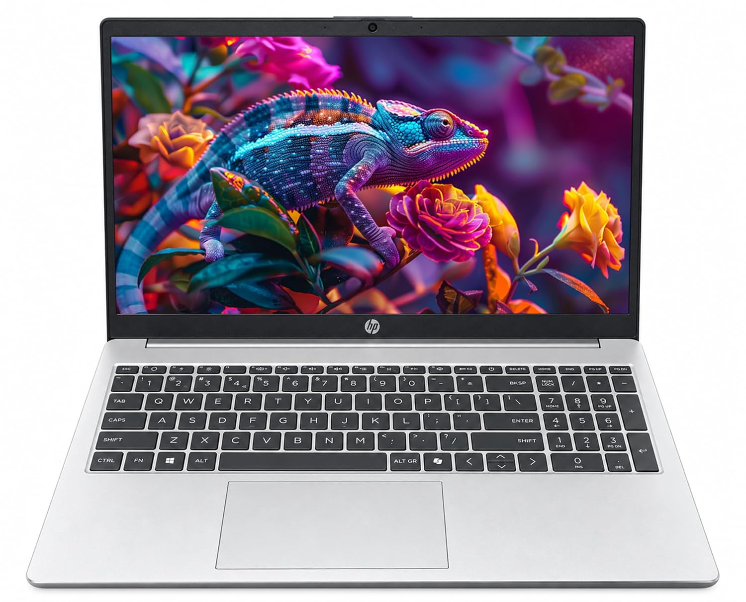 HP 15 2026 Intel i3 14th Gen Core 3 100U - 8 GB512 GB SSDDOS MS OfficeWindows not Installed Thin  Light Laptop156 Turbo Silver15kg - Image 1