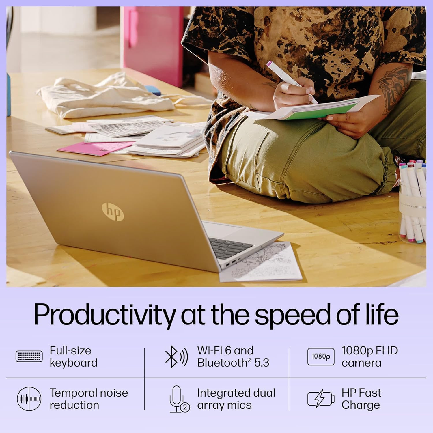 HP 15 Core I3 13Th Gen Intel8Gb Ram512Gb SsdFhdMs Office 21Backlit Keyboard156-Inch396 Cm Windows 11Silver159 Kg Fd0186Tu Laptop