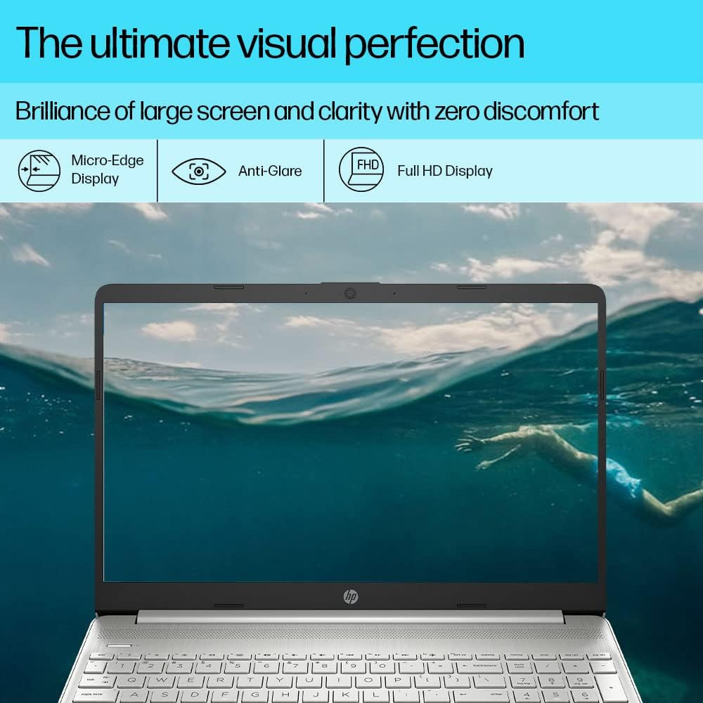 HP 15s Core i3 12th Gen 8GB RAM512 GB SSDFHDWindows 11MS Office 21156 396cmSilver169kg fy5006TU Laptop