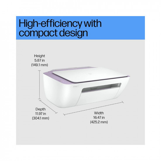 HP Deskjet 2331 Colour Printer, Scanner and Copier for Home/Small Office, Compact Size, Reliable, Easy Set-Up Through HP Smart App On Your Pc Connected Through USB, Ideal for Home.