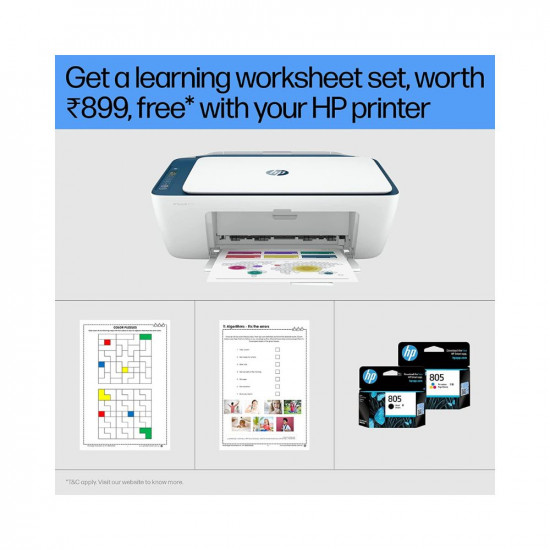 HP Deskjet 2723 Printer, Copy, Scan, Dual Band WiFi, Bluetooth