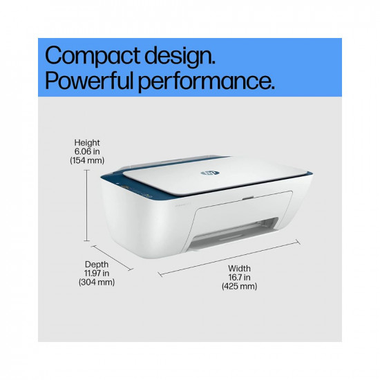 HP Deskjet 2723 Printer, Copy, Scan, Dual Band WiFi, Bluetooth