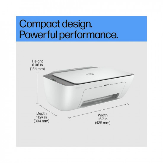 HP Ink Advantage 2776 Printer, Copy, Scan, Dual Band WiFi, Bluetooth, USB, Simple Setup Smart App, Ideal for Home