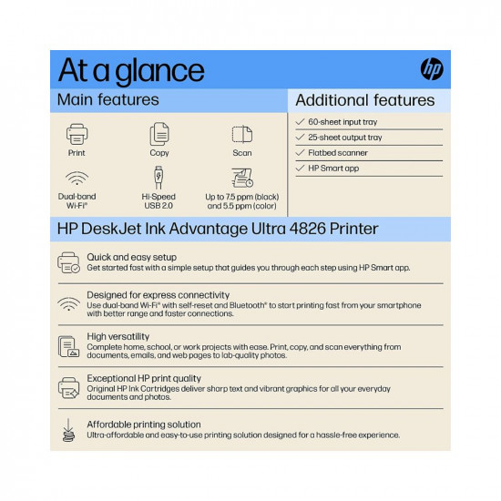 HP Ink Advantage Ultra 4826 Print