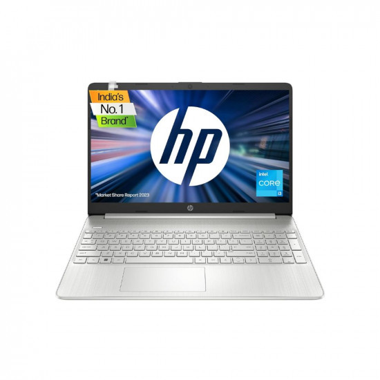 HP Laptop 15s, 12th Gen Intel Core i3-1215U, 15.6-inch (39.6 cm), FHD, 16GB DDR4, 512GB SSD, Intel UHD Graphics, Thin & Light, Dual Speakers (Win 11, MSO 2021, Silver, 1.69 kg), fy5004TU