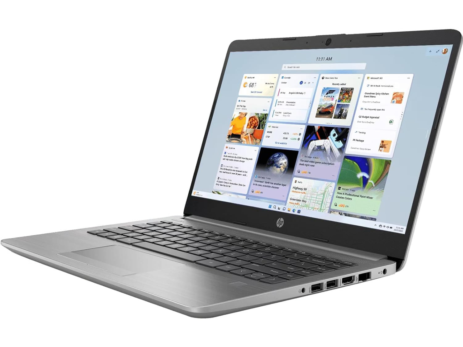 HP Laptop 245 G9 2024 AMD Ryzen 3 3250U Dual Core - 16GB512GB SSDAMD Radeon GraphicsWindows 11 Thin and Light Business Laptop14 3556cmSilver147 kgMS Office 2021