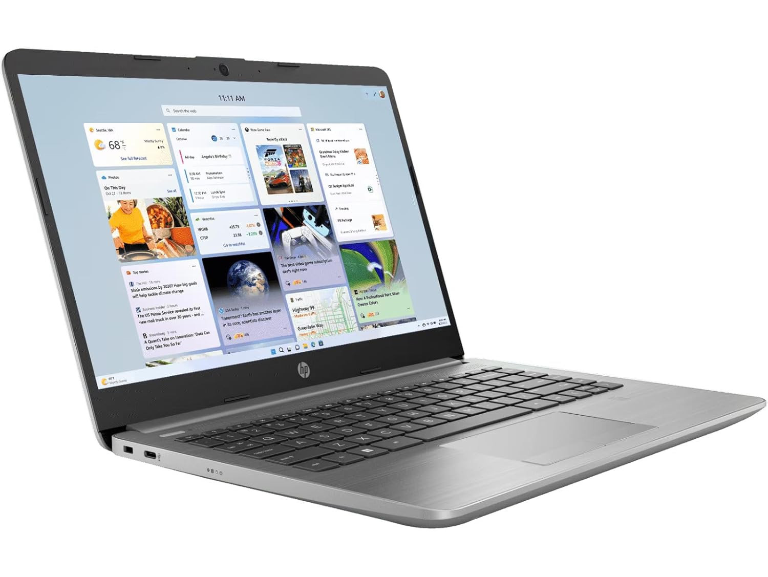 HP Laptop 245 G9 2024 AMD Ryzen 3 3250U Dual Core - 16GB512GB SSDAMD Radeon GraphicsWindows 11 Thin and Light Business Laptop14 3556cmSilver147 kgMS Office 2021