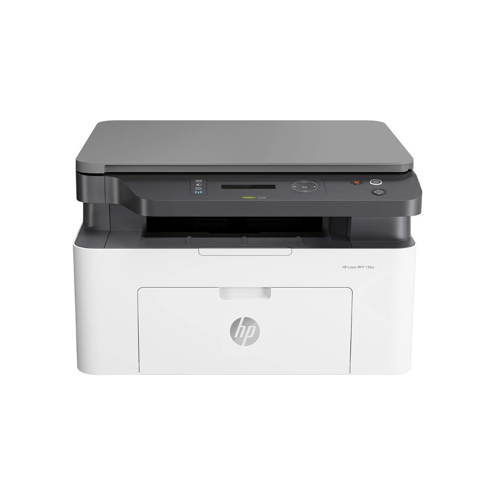 HP Laser 136w B&W Printer with Wi-Fi Direct: Print, Copy, Scan, Perfect for Offices