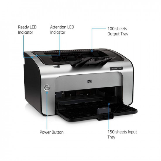 HP Laserjet P1108 Single Function Monochrome Laser Printer