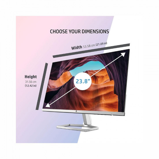 HP M24f 23 8 Inch 60 45cm Eye Safe Certified Full HD 1920 x 1080 Pixels IPS 3 Sided Micro Edge LED Monitor