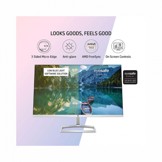 HP M24f 23 8 Inch 60 45cm Eye Safe Certified Full HD 1920 x 1080 Pixels IPS 3 Sided Micro Edge LED Monitor