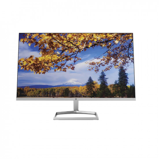HP M27f 27-inches 68.6cm 1920 x 1080 Pixels Eye-Safe Certified Full HD IPS 3-Sided Micro-Edge Monitor, 75Hz, AMD Free Sync with 1xVGA, 2xHDMI 1.4 Ports, 300 nits 2H0N1AA, M27f FHD Monitor Silver