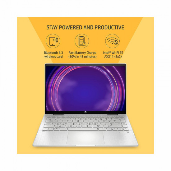 Hp Pavilion X360 11Th Gen Intel Core I3 14 Inches Fhd Multitouch 2 in 1 Laptop 8Gb Ram 512Gb Ssd B O Windows 11 Home Fpr Backlit Kb Pen Alexa Uhd Graphics Ms Office Natural Silver 1 52Kg 14 Dy0207Tu